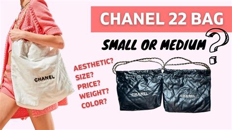 chanel 22 garbage bag|chanel 22 bag size comparison.